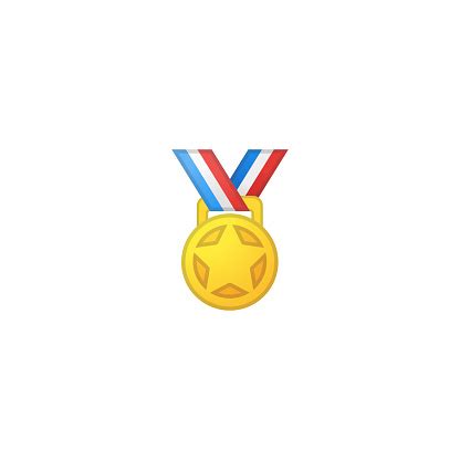 Military Medal Vector Icon Isolated Heroism Award Emoji Emoticon Illustration Stock Illustration ...