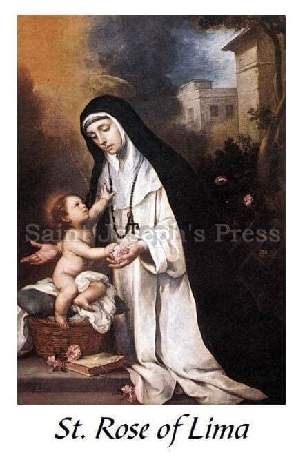 St. Rose of Lima Prayer Card - Saint Joseph's Press