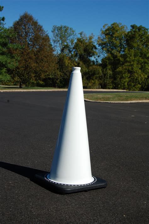 28" White Traffic Cones | Traffic Safety Store