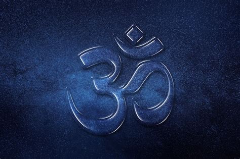 Premium Photo | Om, Aum symbol, Ultimate reality, space background