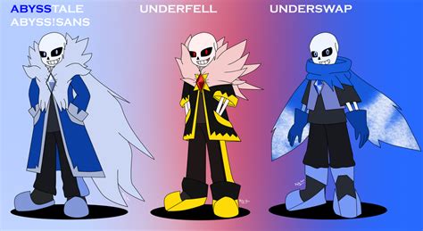 Abyss sans in diffrent Aus style 1 by Meta-Kaz on DeviantArt