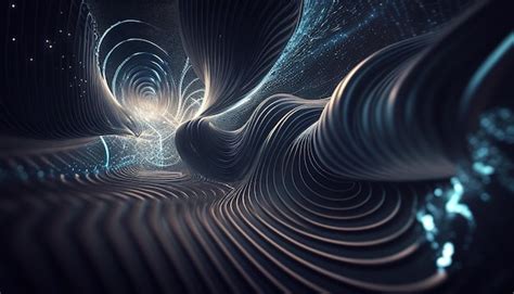 Premium Photo | Gravitational wave background digital art illustration ...