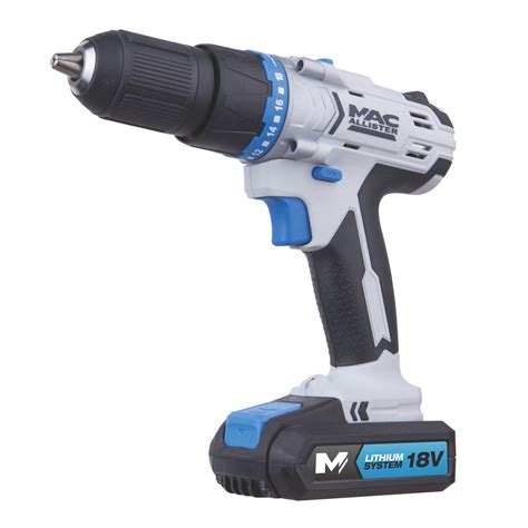 Mac Allister Cordless 18V 1.5Ah Lithium-ion Brushed Combi drill 1 ...