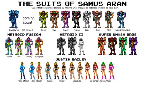 The Suits of Samus Aran by MetroidDatabase on DeviantArt