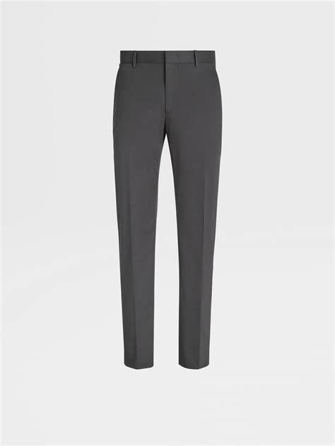 Dark Grey Comfort Cotton Pants SS24 22278186 | Zegna GB