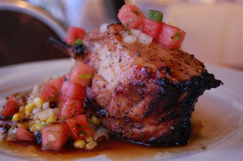 pork chop | black eye peas barbecue sauce spicy watermelon | stu_spivack | Flickr