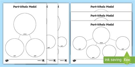 A4 Part Part Whole Template: Teacher-Made for Young Learners