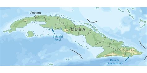 Image vectorielle gratuite: Baie Des Cochons, Cuba, Carte - Image ...