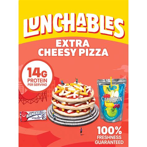 Lunchables Extra Cheese Pizza Kids Lunch Meal Kit, 10.6 oz Box - Walmart.com