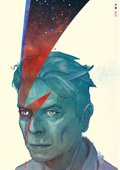 C.J. Wardt's "starman" David Bowie print $20. | David bowie art, David bowie fan art, David ...