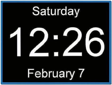 Windows 7 digital clock screensaver - Download free