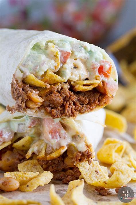 The ultimate Tex-Mex burrito - this Frito Pie Burrito is filled with ...