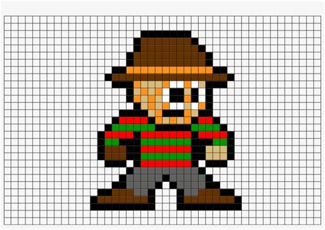 Freddy Krueger Pixel Art - Free Transparent PNG Download - PNGkey