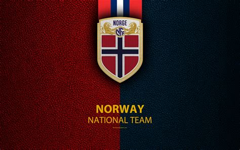 Download wallpapers Norway national football team, 4k, leather texture ...