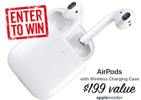 Giveaway: Enter to win a free pair of Apple AirPods 2 with Wireless Charging Case