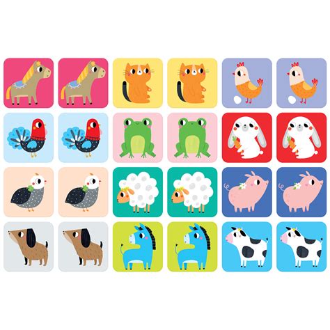 Suuuper Size Memory Game Farm Animals - Banana Panda