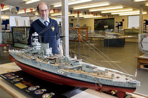 Gold medal winning model of HMS Warspite at Devonport Naval Heritage ...