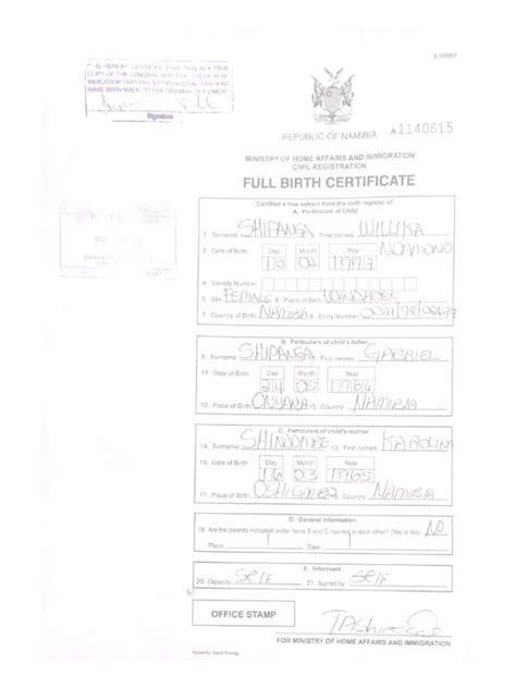 Birth Certificate | PDF