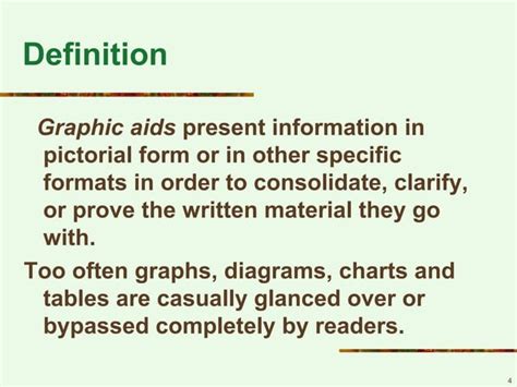 Graphs and visual aids 11