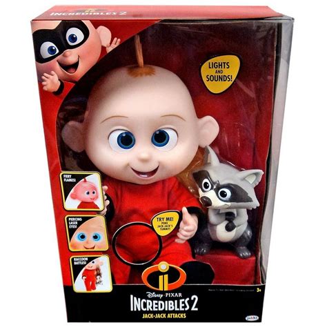 Incredibles 2 jack jack attacks feature action doll with lights and ...