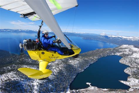 Powered Hang Gliding Lessons Above TahoeHang Gliding Tahoe - Powered Hang Gliding above Lake Tahoe