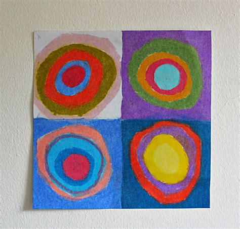 Kandinsky circles art lesson for children - NurtureStore