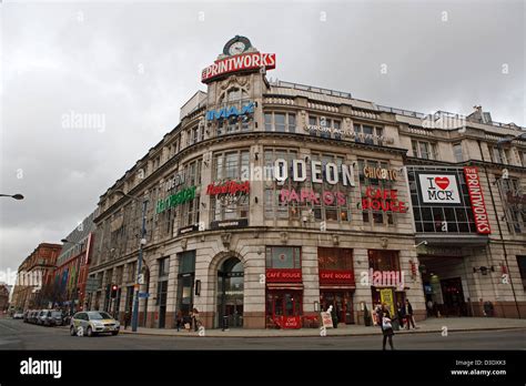 The odeon cinema in the printworks in Manchester England Stock Photo, Royalty Free Image ...