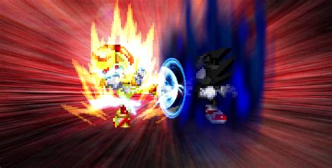 REQUEST - Super Shadow vs. Dark Sonic by AsylusGoji91 on DeviantArt