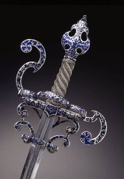 Artefacts | Silver enamel, Silver, Rapier sword