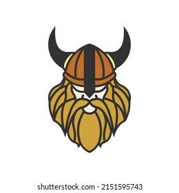 Viking Head Logo Vector Illustration Stock Vector (Royalty Free ...