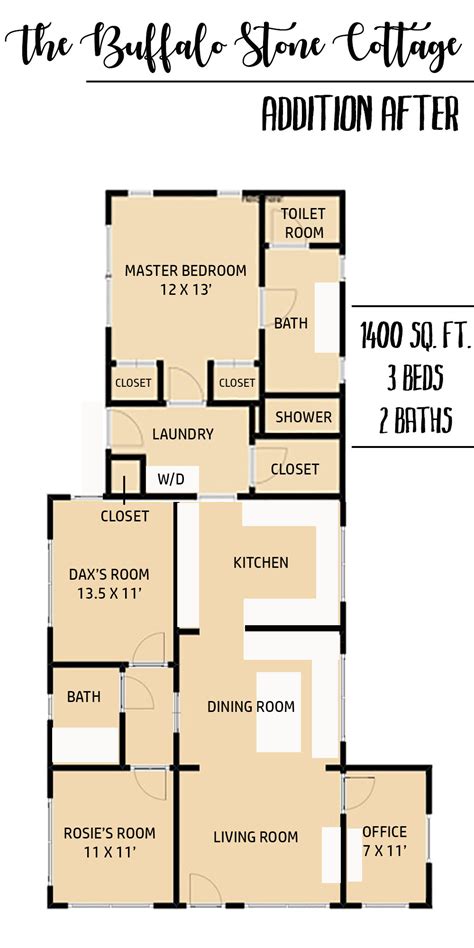 Addition Floor Plan - thewhitebuffalostylingco.com