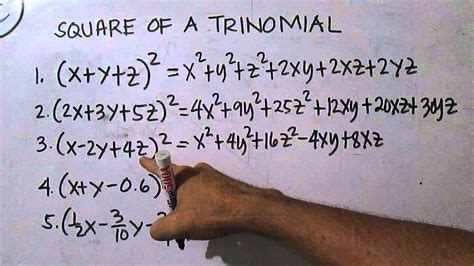 Square of a Trinomial - YouTube