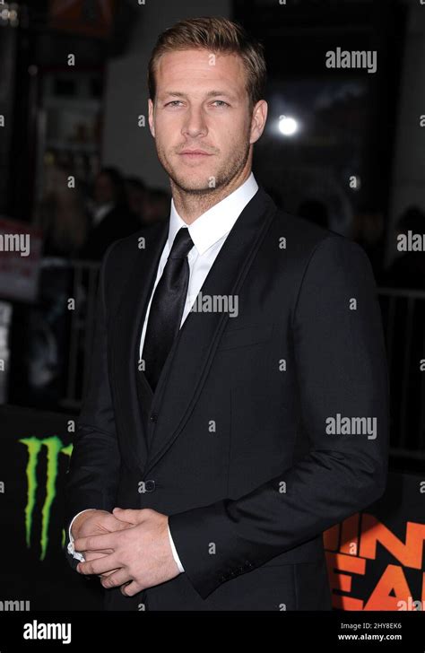 Luke Bracey attending the Point Break Hollywood Premiere Stock Photo ...