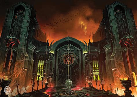 New Doom Eternal concept art shows off "Hell's gate" | Shacknews