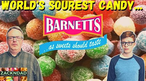 MOST SOUREST CANDY ON EARTH | Barnett's Mega Sour Challenge | ZacknDad - YouTube