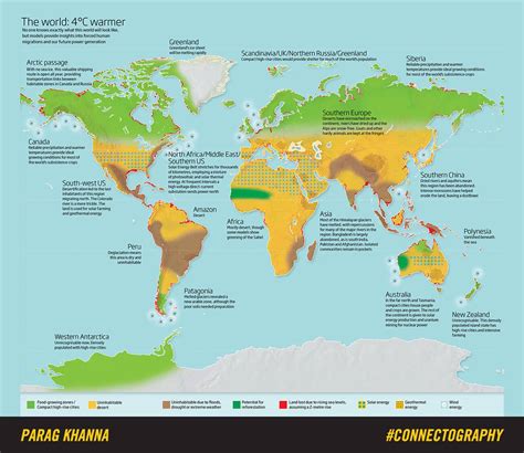 What the world will look like 4°C warmer