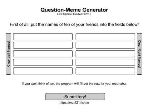 Question Meme Generator 2007 by McT421