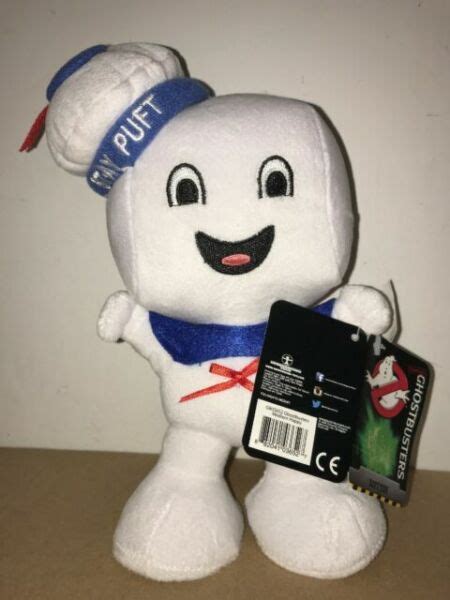 Ghostbusters Stay Puft Marshmallow Man Plush With Tags 9 in Tall Happy ...