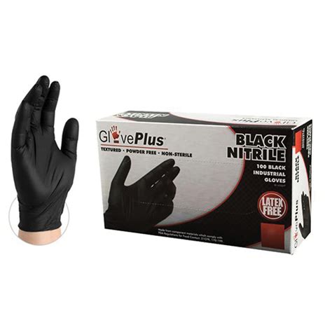 Black Nitrile Gloves