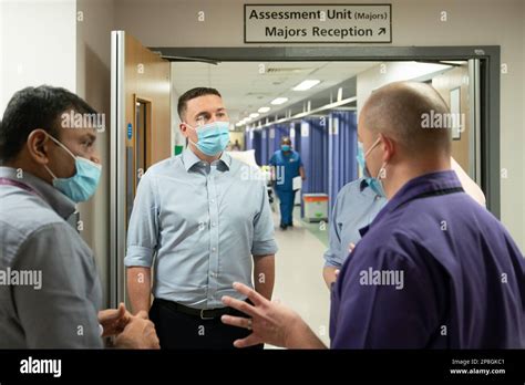 Shadow health secretary Wes Streeting during a visit to Peterborough ...