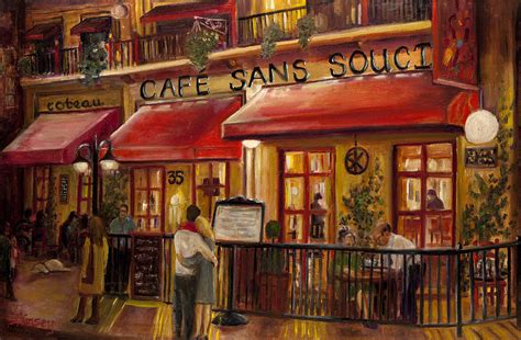 Cafe sans Souci Painting by Sheila Kinsey - Fine Art America