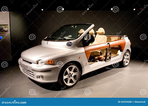 FIAT Multipla Spider at Useo Nazionale Dell`Automobile Editorial Stock ...