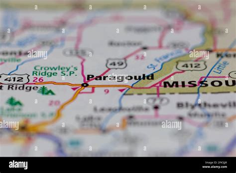 Paragould on a map hi-res stock photography and images - Alamy