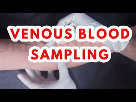 VENOUS BLOOD SAMPLE COLLECTION | PATHOLOGY - YouTube