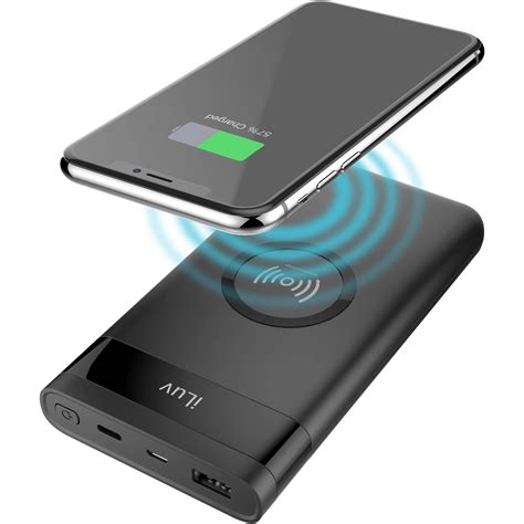 iLuv myPower10Q 10000mAh Battery Pack and Qi MYPOWER10QBK B&H