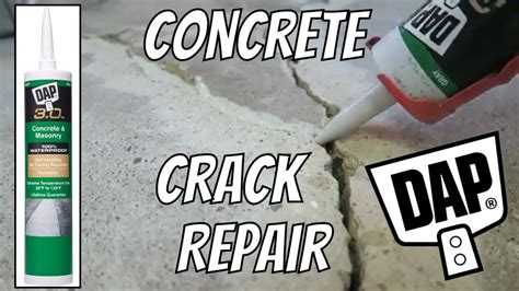 DAP 3.0 Concrete Crack Repair - YouTube