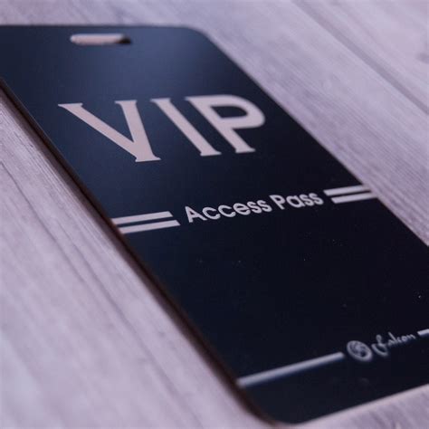 Laser Engraved VIP Tickets | PD Signs | Event Signage Company