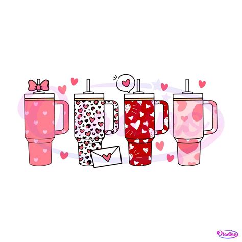 Valentines Day Cup Stanley Tumbler SVG