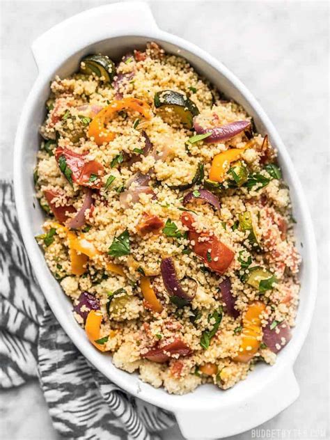 Roasted Vegetable Couscous - Vegan - Budget Bytes