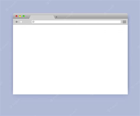 Premium Vector | Simple blank browser window mockup